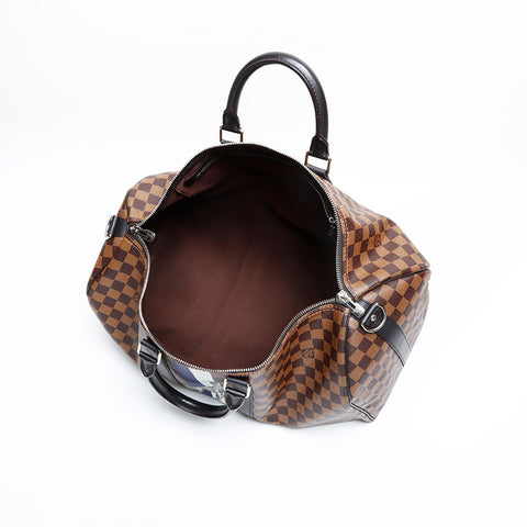 LOUIS VUITTON 2016 Keepall Bandouliere 45 Chapman Brothers Shoulder Bag Brown WS22985