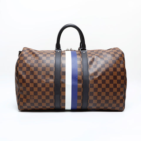 LOUIS VUITTON 2016 Keepall Bandouliere 45 Chapman Brothers Shoulder Bag Brown WS22985