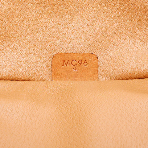 CELINE Macadam PVC Handbag Brown WS22988
