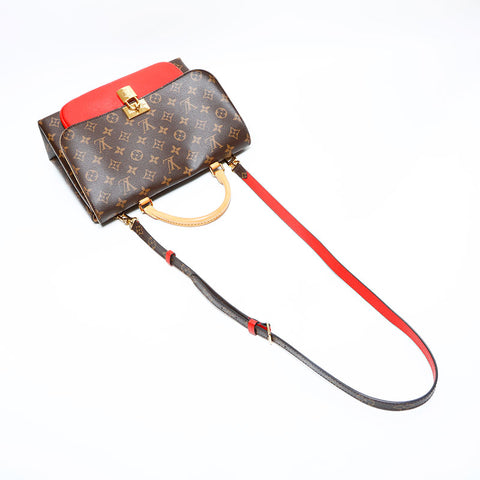LOUIS VUITTON 2017 Monogram Marignan Coquelicot Shoulder Bag Shoulder Bag Brown WS22990