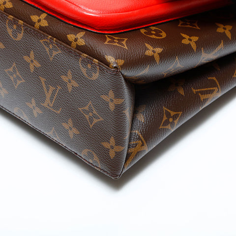 LOUIS VUITTON 2017 Monogram Marignan Coquelicot Shoulder Bag Shoulder Bag Brown WS22990