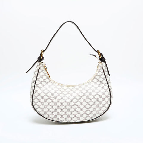 CELINE PVC Macadam Hobo Handbag white WS22991