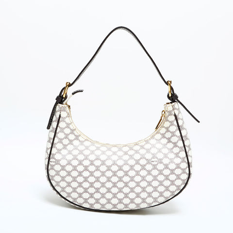 CELINE PVC Macadam Hobo Handbag white WS22991