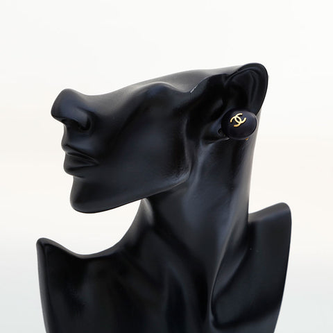 CHANEL COCO Mark 94P 1994 Earring black WS22995