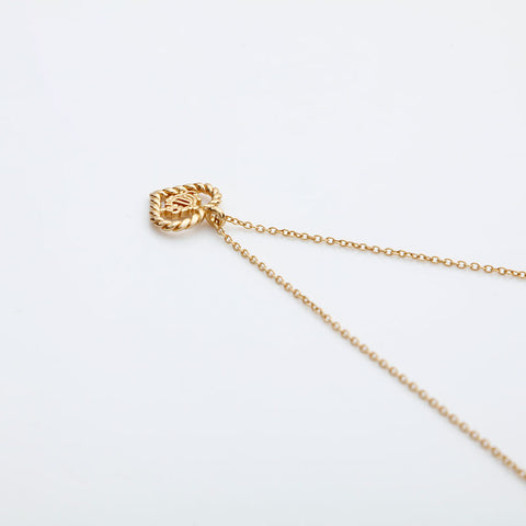 Christian Dior Logo heart Necklace gold WS22996