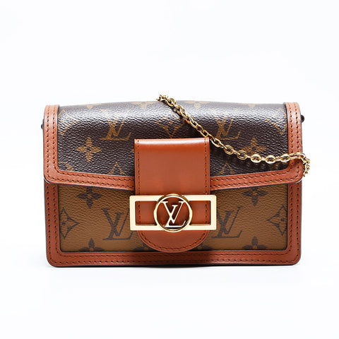LOUIS VUITTON Monogram Portefeuille Dauphine Shoulder Bag Brown WS22999