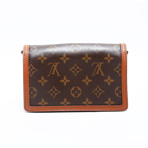 LOUIS VUITTON Monogram Portefeuille Dauphine Shoulder Bag Brown WS22999