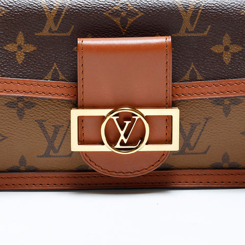 LOUIS VUITTON Monogram Portefeuille Dauphine Shoulder Bag Brown WS22999
