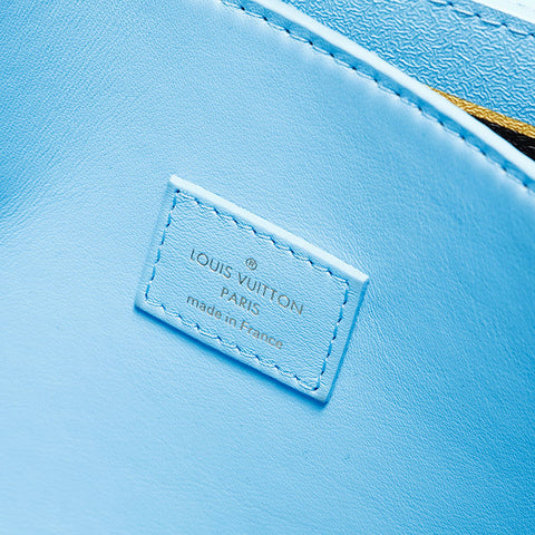 LOUIS VUITTON 2017 Monogram Celty Metis Pochette Shoulder Bag blue WS23002