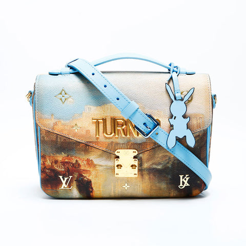 LOUIS VUITTON 2017 Monogram Celty Metis Pochette Shoulder Bag blue WS23002