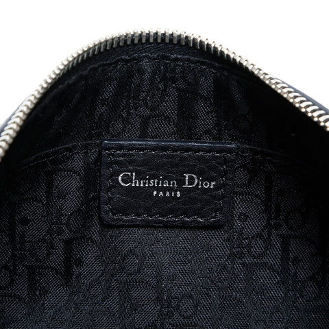 Christian Dior Leather one belt logo Shoulder Bag black WS23005
