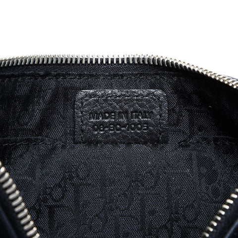 Christian Dior Leather one belt logo Shoulder Bag black WS23005