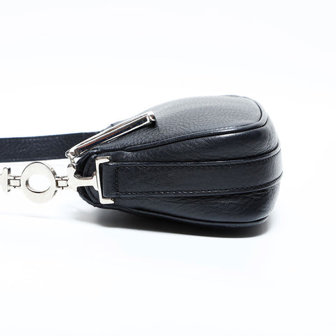 Christian Dior Leather one belt logo Shoulder Bag black WS23005