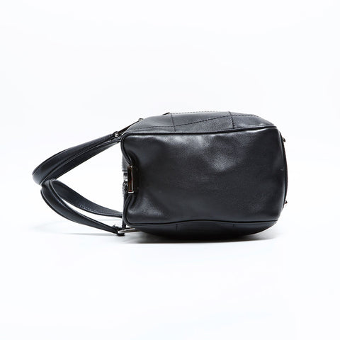 CHANEL No. 7 2002-2003 Chocolate Bar Bowling Bag Handbag black WS23007