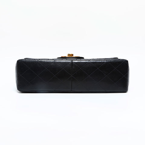 CHANEL No. 4 1996-1997 Big Matrasse Lambskin Chain Shoulder Bag black WS23010