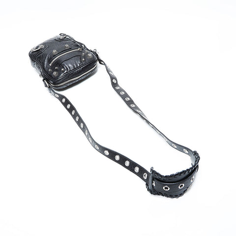 BALENCIAGA Le Cagole Leather Crossbody Shoulder Bag black WS23011