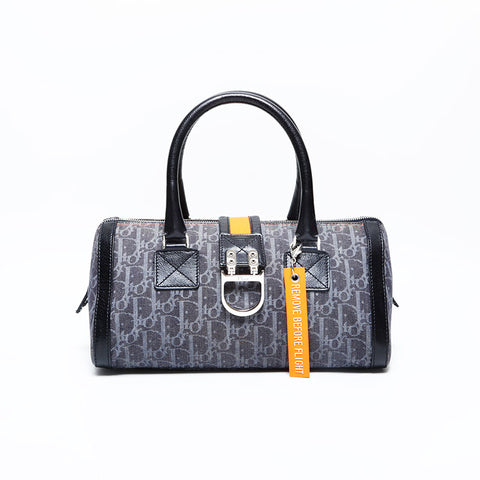 Christian Dior Trotter Canvas Handbag Navy WS23013