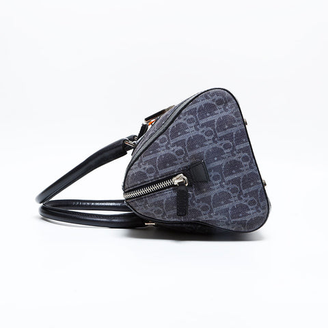Christian Dior Trotter Canvas Handbag Navy WS23013