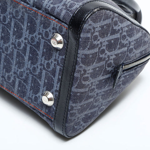 Christian Dior Trotter Canvas Handbag Navy WS23013