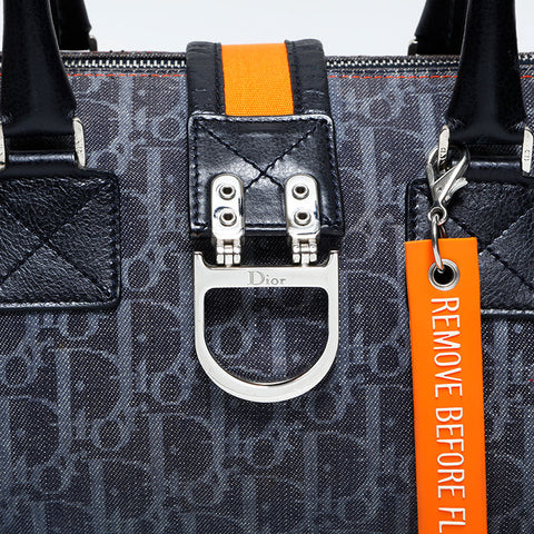 Christian Dior Trotter Canvas Handbag Navy WS23013