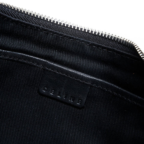 CELINE Canvas Macadam Hobo Shoulder Bag black WS23014