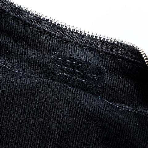 CELINE Canvas Macadam Hobo Shoulder Bag black WS23014