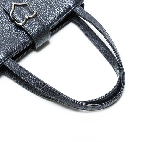 YVES SAINT LAURENT Leather Heart Handbag black WS23016