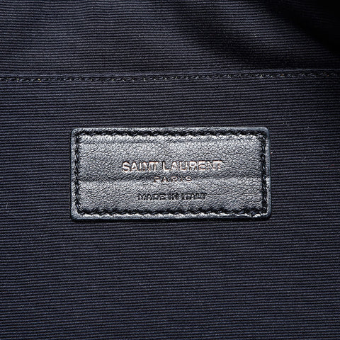 YVES SAINT LAURENT Embossed leather Clutch bag black WS23018