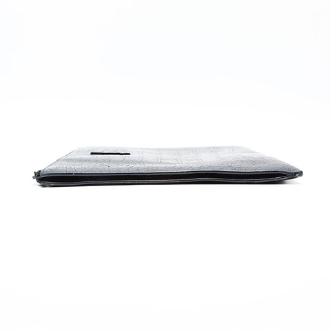 YVES SAINT LAURENT Embossed leather Clutch bag black WS23018