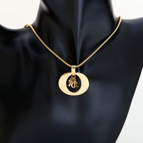Christian Dior logo Necklace gold WS23021