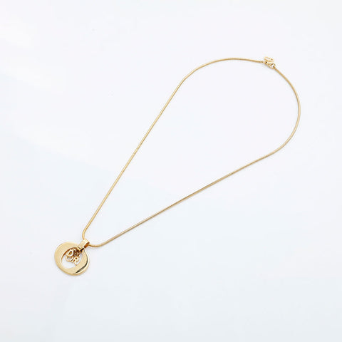 Christian Dior logo Necklace gold WS23021