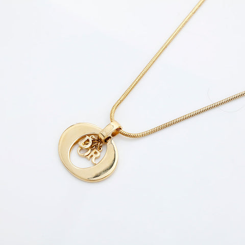 Christian Dior logo Necklace gold WS23021
