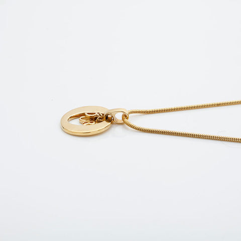 Christian Dior logo Necklace gold WS23021