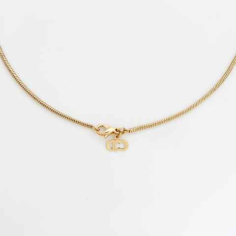 Christian Dior logo Necklace gold WS23021