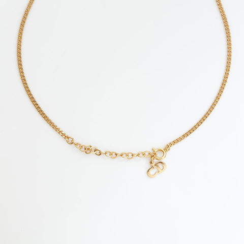 Christian Dior CD logo Necklace gold WS23022