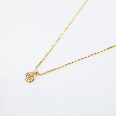 Christian Dior CD logo Necklace gold WS23023