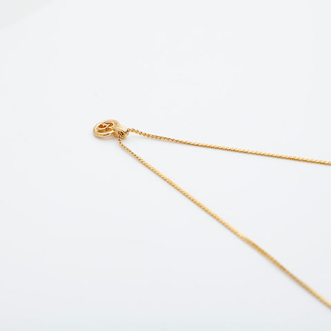 Christian Dior CD logo Necklace gold WS23023