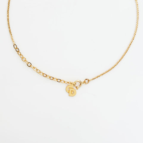 Christian Dior CD logo Necklace gold WS23023