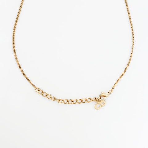 Christian Dior Rhinestone Necklace gold WS23024