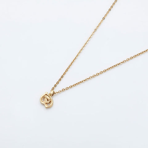 Christian Dior CD logo Necklace gold WS23026