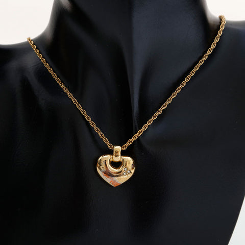 Christian Dior heart Necklace gold WS23028
