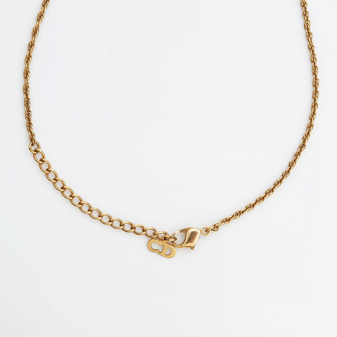 Christian Dior heart Necklace gold WS23028