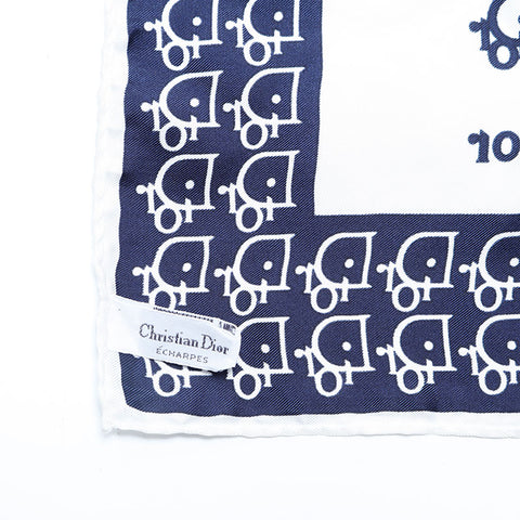 Christian Dior Trotter Silk scarf white WS23031