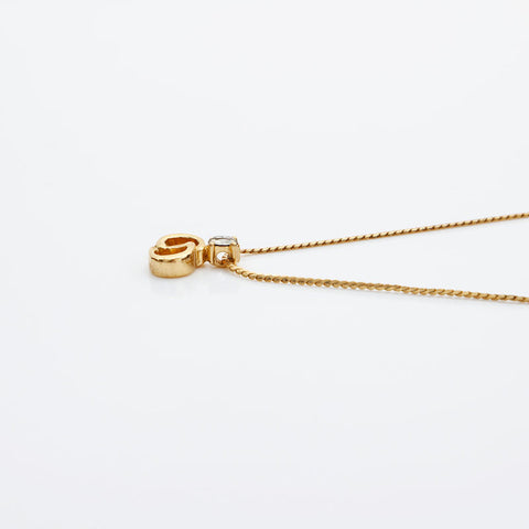Christian Dior CD logo Necklace gold WS23032