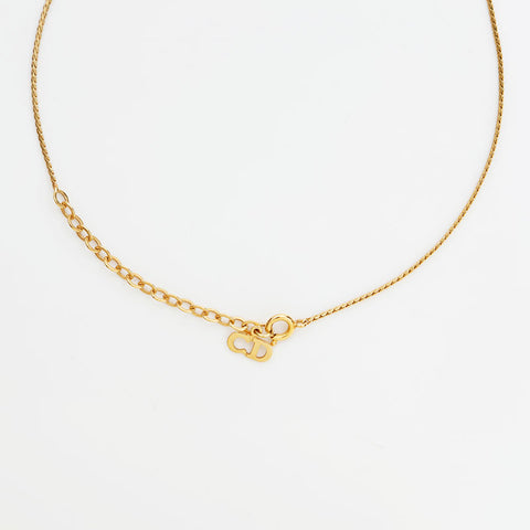 Christian Dior CD logo Necklace gold WS23032