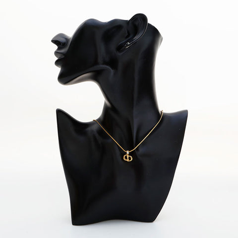 Christian Dior CD logo Necklace gold WS23032