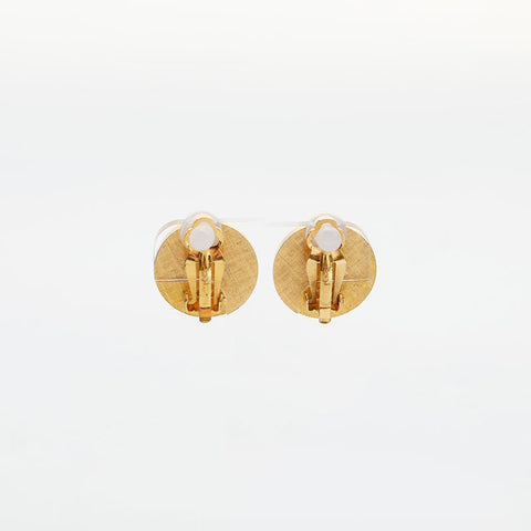 YVES SAINT LAURENT Logo rhinestone Earring gold WS23033