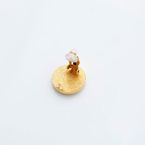 YVES SAINT LAURENT Logo rhinestone Earring gold WS23033