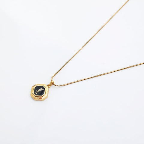 YVES SAINT LAURENT logo Necklace gold WS23035