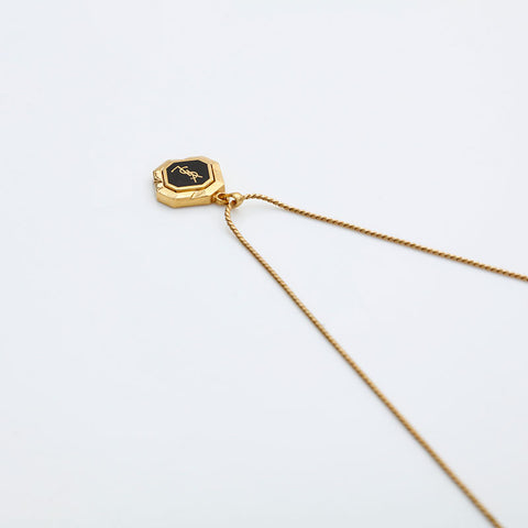 YVES SAINT LAURENT logo Necklace gold WS23035